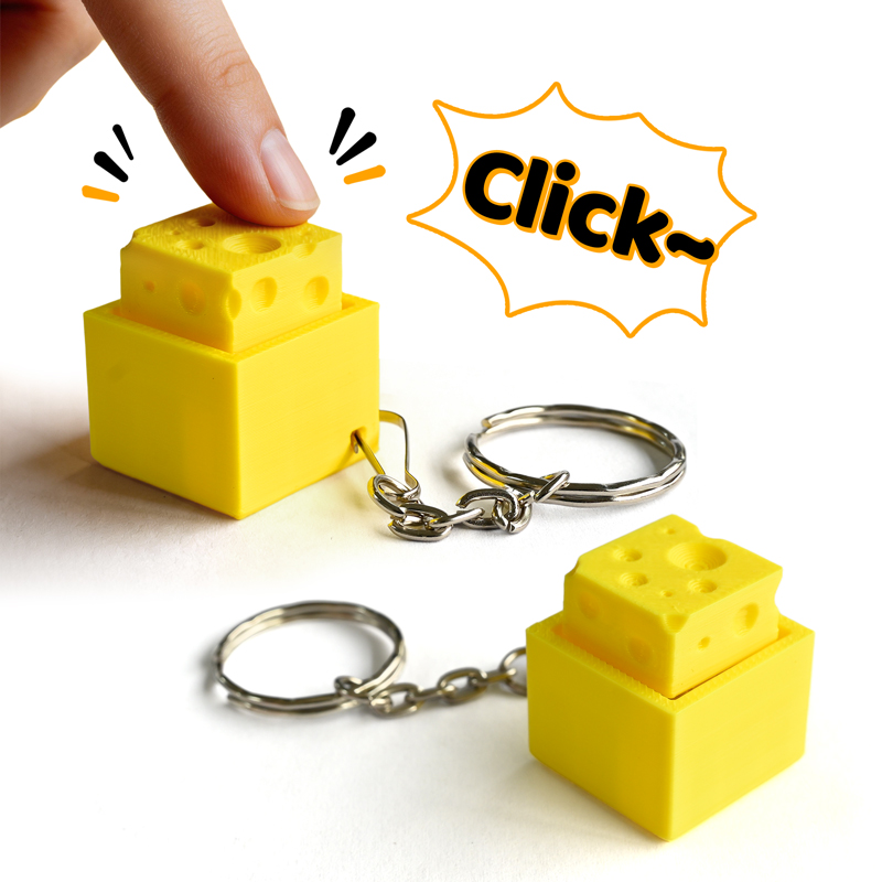 3D Printing Fidget Toys - พวงกุญแจ 3 มิติ รูปทรงคีย์บอร์ด ของเล่นคลายเครียด บรรเทาความวิตกกังวล