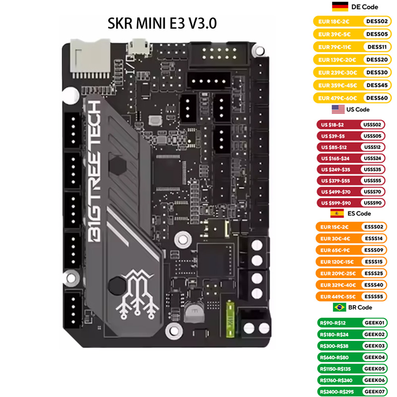 Motherboard 3D Printer - Bigtreetech skr V3.0 E3ขนาดเล็กมาเธอร์บอร์ด3D V2 E3ขนาดเล็ก