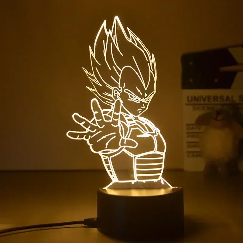Dragon Ball Z Super Saiyan Veg - 3D Printing Lamp บทวิจารณ์และราคา
