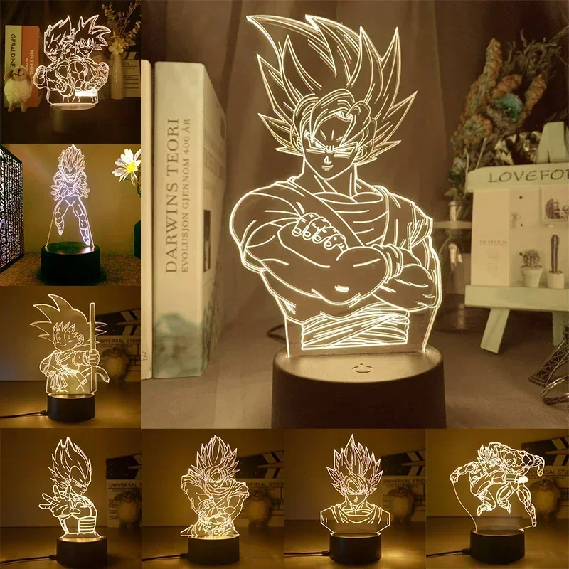 Dragon Ball Z Super Saiyan Veg - 3D Printing Lamp บทวิจารณ์และราคา