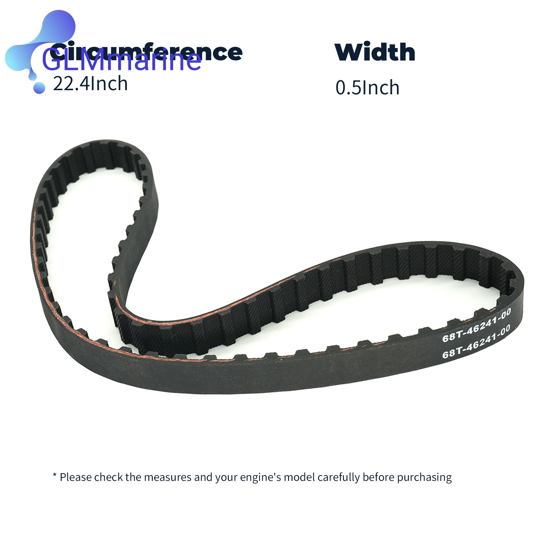 สายพานไทม์มิ่งสำหรับเรือ 68T-4 - Timing Belt บทวิจารณ์และราคา