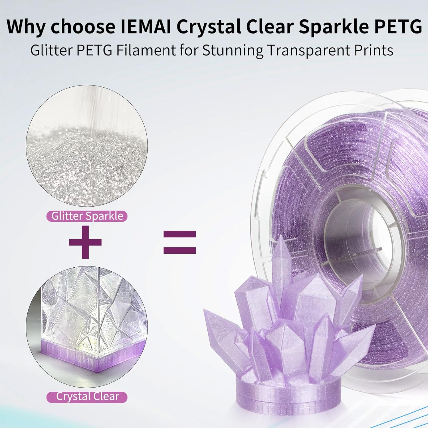 ไส้พลาสติก PETG แบบมีประกาย 1. - 3D Printing Glass บทวิจารณ์และราคา